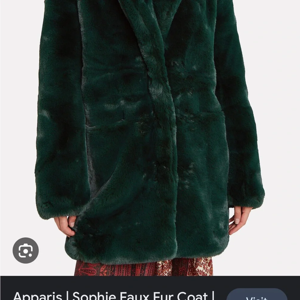 Apparis Sophie emerald green coat